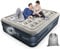 iDOO King Inflatable Mattress, Air Bed with Built-in Electric Pump, Double Queen Size Blow Up Mattress, 3 Mins Self-Inflation/Deflation Airbed, Guest Air Mattress for Home Camping Travel 203x152x46cm