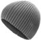 ZLYC Herren Winter Strickmützen Mode Warm Slouch Beanie Mütze,Festes Grau,Gr. Einheitsgröße