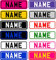 EG 2 x Personalised Self-Adhesive 14 x 4 cm Number Plate Stickers For Children's Kids Ride on Car, Bike, Bedroom Doors, Wheelchair, Mobility Scooter by Ellis Graphix