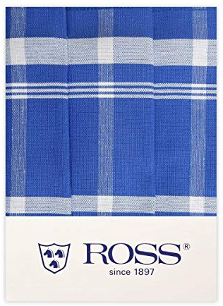 Ross - Exclusiv - Geschirrtücher Halbleinen - 0910-3er-Pack (50 x 70cm Blau)