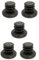 cyclingcolors 5X Embout de Tube Rond rentrant Pied Chaise Meuble Table Plastique Noir Patin (d = 15-16mm)