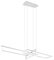Trio Leuchten LED Pendelleuchte Salinas 320310331, Metall Weiß matt, inkl. 34 Watt LED, Switch Dimmer