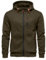 Felpa da uomo con cappuccio e felpa leggera a maniche lunghe con cerniera, Verde, XL