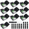 YIOVVOM DB9 Breakout-Stecker, DB9 lötfreie RS232 D-SUB-Buchse, serielle Adapter, 9-poliger Anschluss, weißer Adapter auf Terminalstecker, Signalmodul mit Gehäuse, 10 Stück
