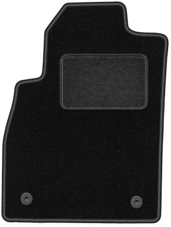 Velours-Fahrermatte passend für Chevrolet Cruze 2008-2016, Schwarz, LUX | passend für Schrägheck/Limousine/Kombi; Velours-Teppich (Polypropylen), ca. 6,5 mm; rutschfest, runde Befestigungen (Typ OP)