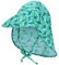 Malaxlx Enfant Chapeau Protection du Cou Requin Vert Chapeau de Soleil Eté Anti UV Bébé Bob Chapeau de Plage Casquette à Rabat Visière pour 2-5 Ans Fille Garçon