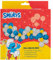 Party Factory `Schlümpfe´ Ballongirlande aus 60 weißen, blauen und gelben Latexballons, Ø25 und 12cm, inklusive 4m Ballonband