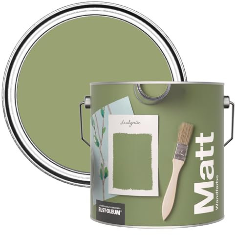 Rust-Oleum Peinture Mate Murs et Plafonds Verte - Terrain Connu 2,5L