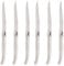 Pradel Excellence - Les Argentes Set de 6 Couteaux Inox - Lame 11,5 cm - Manche Acier 410 - Boîte Couleur - Logo Laguiole pour Élégance et Précision lors des Repas Festifs