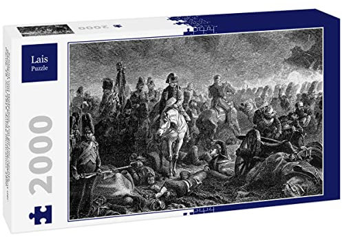 Lais Jigsaw Puzzle Battle of Waterloo. At eleven o'clock at night, Napoleon with the first grenadier regiment of the guard. 18 June 1815. Antique illustration. 1890 2000 pieces