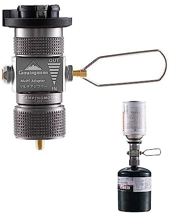 camping moon Gas Canister Refill Adapter, Portable Outdoor Gas Saver Lindal Valve Canister Shifter