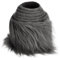 10cmx150cm Flauschige Kunstpelzband Kunstfell Band Fellstoff,Furry Faux Pelz Stoff Dekoband Zierband Plüsch Trim Plüschstoff Plüschband Borten Bänder zum Nähen Nähen Kleidung Weihnachtsdeko,Dunkelgrau