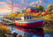 Buffalo Games - Old Boathouse - 500 Piece Jigsaw Puzzle for Adults Challenging Puzzle Perfect for Game Nights - Finished Size 21.25 x 15.00