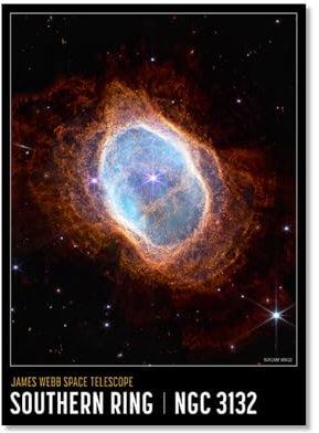 NASA James Webb Weltraumteleskop Tieffeld-Bilder, Wandkunst-Poster, interstellares Weltraum-Poster, Wissenschaftsbild, Druck für Wohnzimmer, Heimdekoration, kosmischer Nebel, Weltraum, Galaxie, Foto,