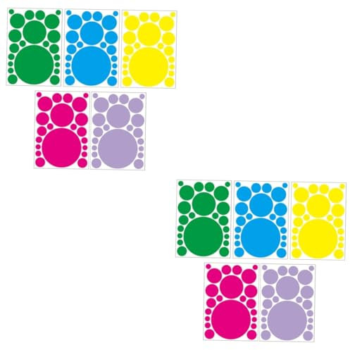 VICASKY 10blätter Glitzernde Runde Wandaufkleber Für Kinderzimmer Teiliges Helllila Selbstklebende Dots Für Wanddekoration Spielzimmer Und Klassenzimmer Dekorativ Und Einfach