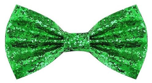 PINEPAN Herrenfliege vorgebundene Fliege Einfarbige Halsfliege Verstellbare Länge Formelle Fliege für Hochzeitsfeier Grün