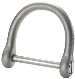 FEGVE Titan D Ring Schlüsselring D-Ringe Schlüsselring U Form Hufeisen Schlüsselanhänger Heavy Duty mit Schraubschäkel 13mm Auto Schlüssel Werkzeug