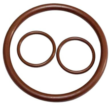 O-Ring aus braunem Fluorkautschuk, 5mm x 70mm x 80mm Hochtemperatur- und korrosionsbeständiger Dichtungsring