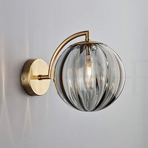 Lampe de Chevet Boule de Verre Moderne, Lampe Murale Simple pour Salon, étude, escalier, allée