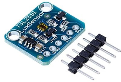 ZHENNB TSL2591 I2C Módulo de desarrollo de sensores de luz de alto rango dinámico, placa digital TSL25911 3.3V 5V Módulo electrónico