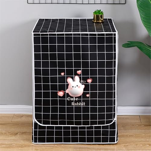 BAMFY Cubierta Lavadora Portátil Funda Lavadora Exterior Impermeable Carga Frontal Fundas Para Lavadora Y Secadora Para La Parte Superior Muebles Funda Protectora(5-7.5kg,L)