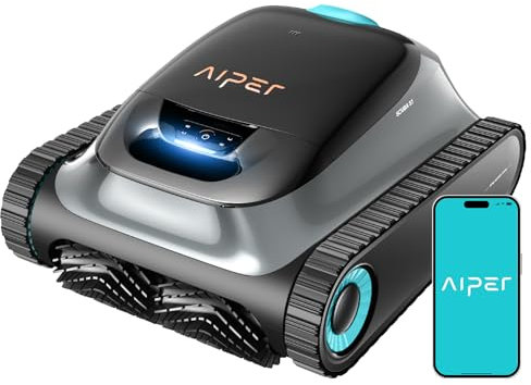 Aiper Scuba S1 Robot Piscina Limpiafondos y Paredes, Línea de Flotación, Batería de 180 Minutos, Filtración Ultrafina, Navegación Inteligente, con App(2025 Mejorado)