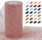 Uiopa Tulle Oro Rosa Glitter 15cm x 22m Rotolo di Tulle Tessuto Paillettes Decorativa Nastro di Rete per Gonna Tutù, Decorazione per Matrimonio/Feste, Artigianat