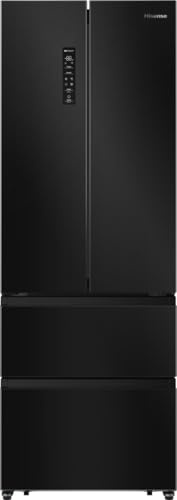 Hisense PureFlat Slim RF632N4AFC1 Total No Frost American Fridge Freezer - Black/Stainless Steel - C Rated
