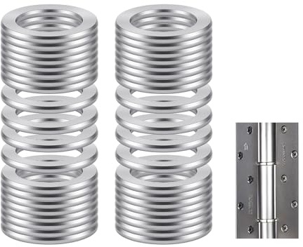 Set di 100 rondelle piatte M10, 10 mm x 16 mm, in acciaio inox, rondelle per porta, rondelle di sicurezza, rondelle per carrozzeria, set di rondelle in acciaio inox