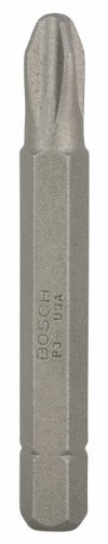 Bosch Professional Bit Extra-Hart Für Phillips-Kreuzschlitzschrauben (PH3, Länge: 51 Mm, 3 Stück)