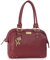 Catwalk Collection Handbags - Damen Leder Schultertasche - Handtasche Groß - Arbeitstasche für Notizbuch A4 - DOCTOR BAG - Rot