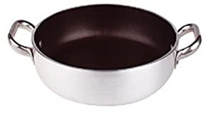 Pentole Agnelli ALSA2110S36 Tegame con Maniglie, Alluminio, Argento, 36 cm