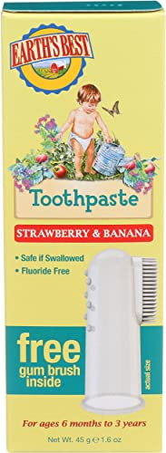 x Earth's Best Toddler Toothpaste Strawberry Banana - 1.6 oz by Earth's Best