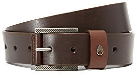 NIXON Herren Americana Slim Gürtel, dunkelbraun, X-Small
