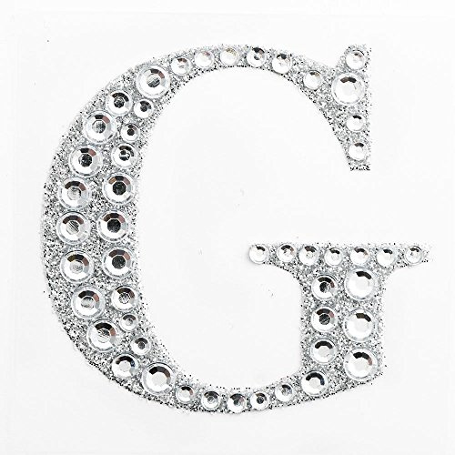 5cm Diamante Self Adhesive Glitter Sticker Letter G