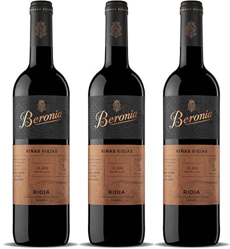 Beronia Viñas Viejas - Vino D.O.Ca. Rioja - 3 botellas de 750 ml - Total: 2250 ml
