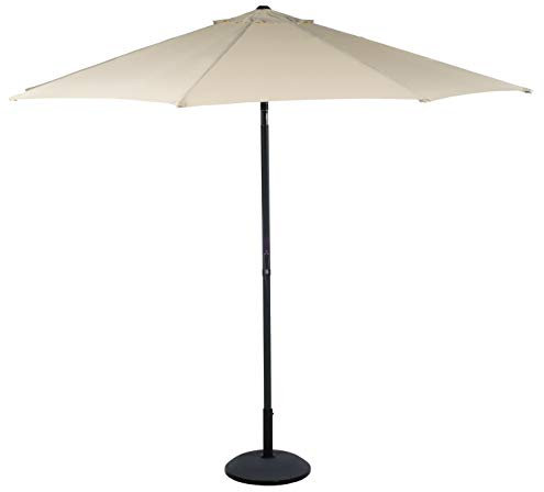 Lifetime Garden Parasol de Jardin Exterieur - Grand Parasol Plage et Balcon - ⌀300 x 300 cm - Parasol Rectangulaire Inclinable - Parasol sans Pied - Beige