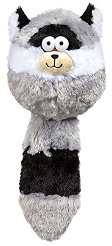 Zanies Funny Furry Fatty Pet Dog Toy, Raccoon