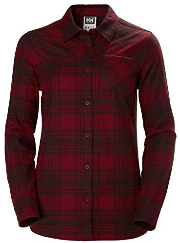 Helly Hansen Damen Longsleeve Classic Check Shirt, Oxblood Plaid, XL, 62930