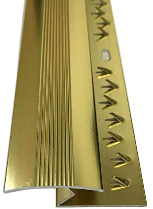 Metal Z Edge Door Bar Trim Carpet to Laminate (900mm, Gold)