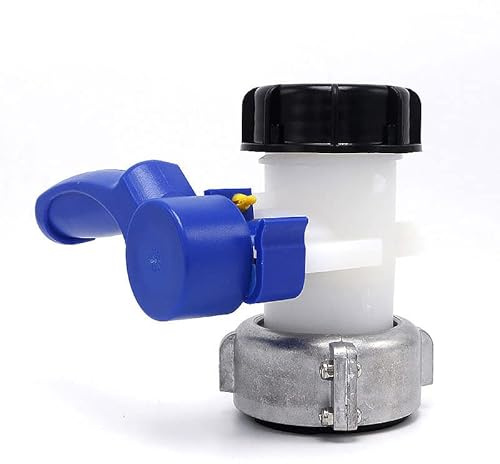 IBC Tankhahnadapter IBC Tote Tank Ventil Schlaucharmaturen Adapter Ablaufadapter Anschlussteile Garten Wasserhahn Auslass Schlauchverschraubung Regentonnenschlauch (75 mm)
