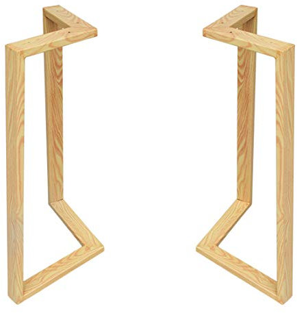 Pied de support de meuble Pieds de Table en Forme de V, en Fer forgé Peint, Hauts Pieds de Table de conférence porteurs, Hauts de 72 cm