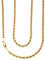 Alexander Castle 18 Solid 9ct Gold Chain Rope Chain Necklace - 3mm - Yellow Gold Necklace for Women with Jewellery Gift Box