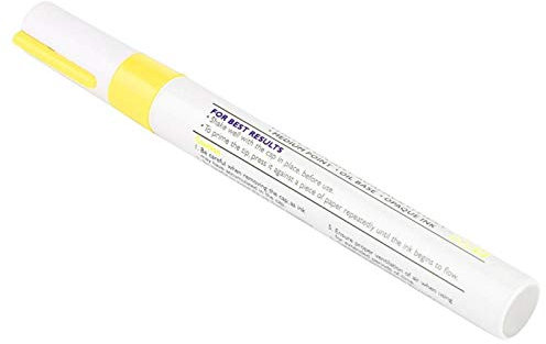 Akozon Crayon de voiture Stylo de peinture de pneu Mark Stylos Professionnel étanche(Jaune)