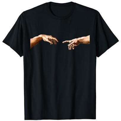 Michelangelo main doigt mains Chapelle Sixtine creation Adam T-Shirt