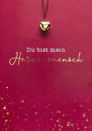 Perleberg - Allgemeine Glückwunschkarte der Little Things Collection - hochwertige Karte inklusive Umschlag - stilvolle Glückwunschkarten mit Anhänger & Goldschrift 11,6 x 16,6 cm