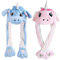 liuer 2PCS Bunny Mütze Kaninchen Ohren Hut Wackelohr Mütze Einhorn Plüsch Party Verkleidung Tiermütze Partyhut Beweglich Hutes Plüsch Geschenk für Frauen und Kinder(Unicorn)
