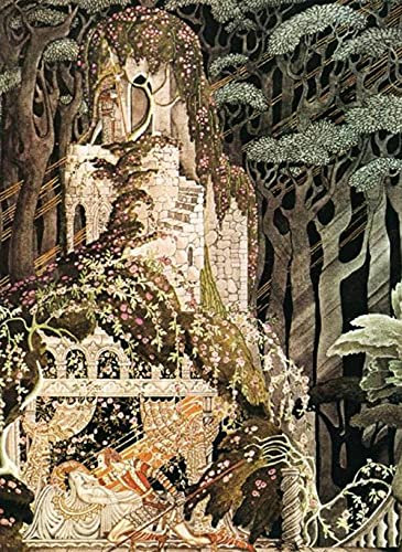 CloudShang Kay Nielsen Bild Vintage Mode Märchen Illustration Poster Anime Leinwand Gemäldedrucke Kay Nielsen Wand Bilder Bild Kinderzimmer Kinderzimmer Wand Dekor G15103