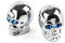 Ventilkappen Totenkopf chrom