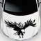 iSpchen Autoaufkleber Adler Flamme Aufkleber Auto Reflektierende Aufkleber Selbstklebende PVC Wasserdichte Motorhaube Aufkleber Auto Karosserie Dekoration Sticker Auto Styling Aufkleber,80cm×50cm